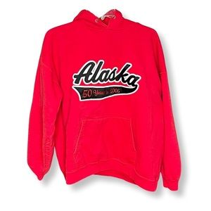 Red Alaska 2005 Regular Men’s Cut Hoodie - Size XL